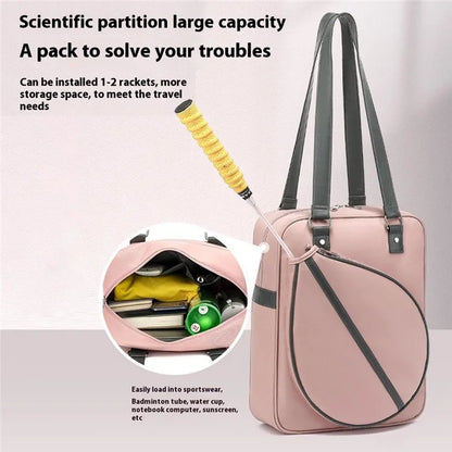 5611 30x39x11cm Badminton Racket Storage Bag Shoulder Bag Handbag Gym Tote Bag
