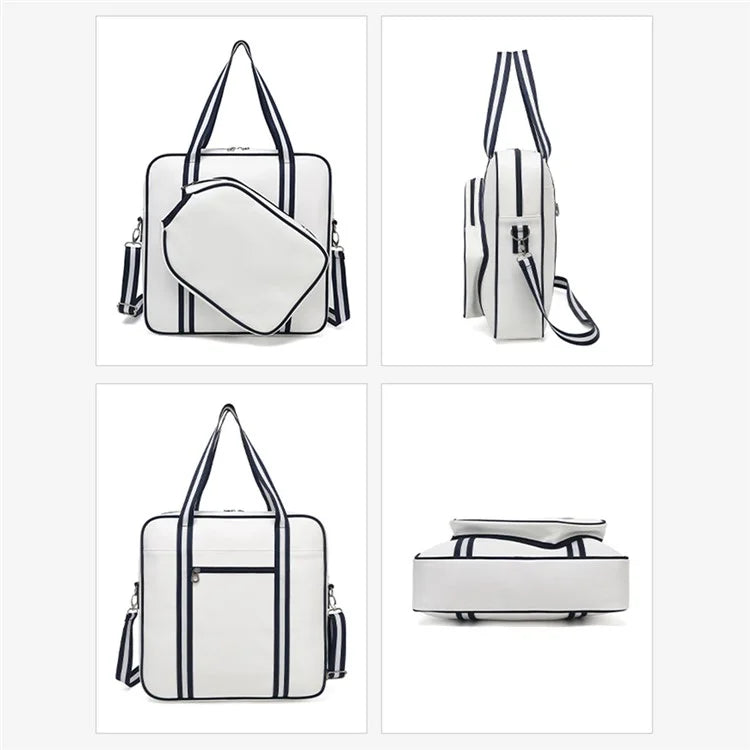 5625 PU Leather Racket Storage Bag Handbag Gym Bag Crossbody Shoulder Bag