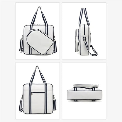 5625 PU Leather Racket Storage Bag Handbag Gym Bag Crossbody Shoulder Bag