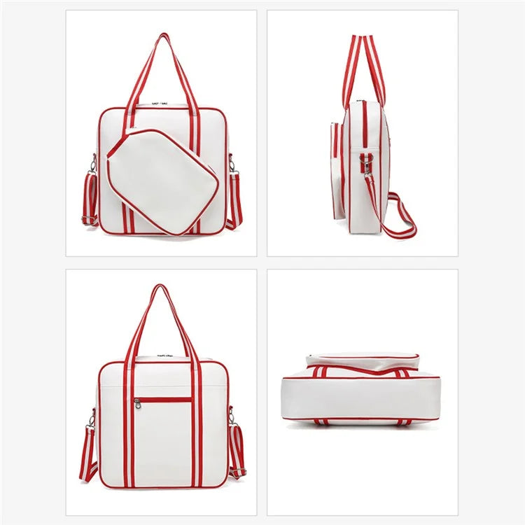 5625 PU Leather Racket Storage Bag Handbag Gym Bag Crossbody Shoulder Bag