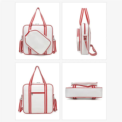 5625 PU Leather Racket Storage Bag Handbag Gym Bag Crossbody Shoulder Bag