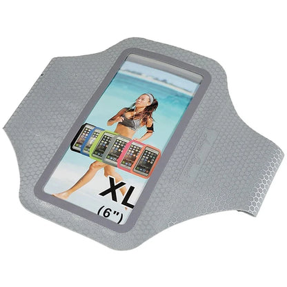 Honeycomb Pattern Outdoor Running Arm Bag Ultra-thin Sports 6-inch Phone Touch Screen Armband Storage Bag