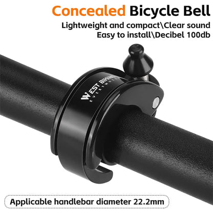 WEST BIKING YP0706054 Dolphin Shaped Bicycle Bell Concealed Mountain Bike Bell