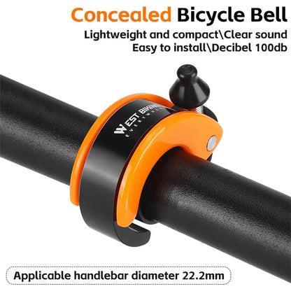 WEST BIKING YP0706054 Dolphin Shaped Bicycle Bell Concealed Mountain Bike Bell