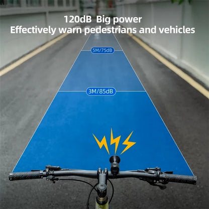 ROCKBROS EH-2 Electric Bike Horn ABS+PC High Decibel Bicycle Cycling Warning Bell