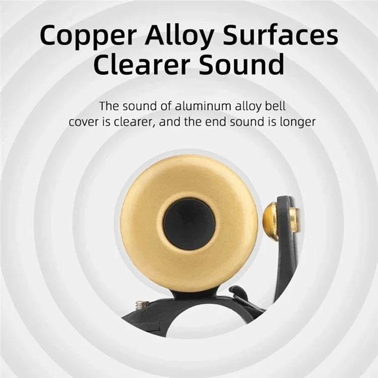 ROCKBROS 2019-1BB Copper Alloy Bike Bell Mountain Road Bicycle Loud Sound Metal Horn