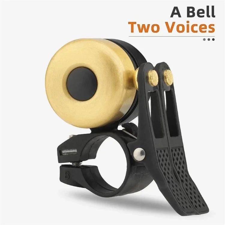ROCKBROS 2019-1BB Copper Alloy Bike Bell Mountain Road Bicycle Loud Sound Metal Horn