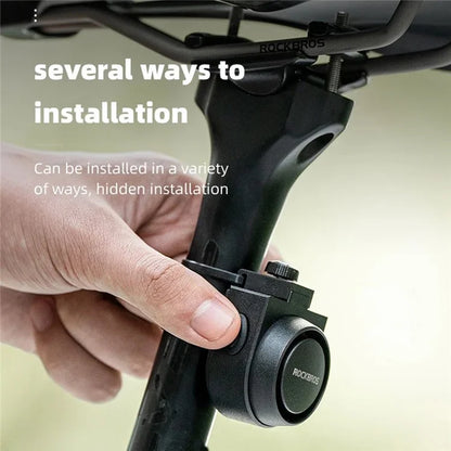 ROCKBROS Anti Theft Bicycle Bell IPX5 Waterproof Wireless Remote Control Electric Horn