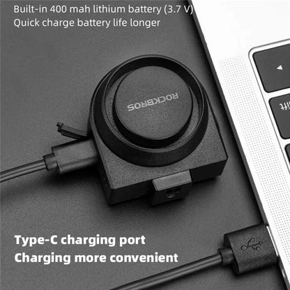 ROCKBROS Anti Theft Bicycle Bell IPX5 Waterproof Wireless Remote Control Electric Horn