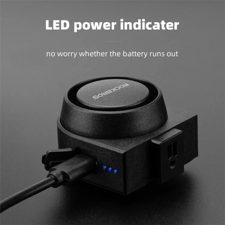 ROCKBROS Anti Theft Bicycle Bell IPX5 Waterproof Wireless Remote Control Electric Horn