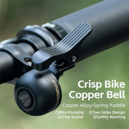 ROCKBROS Copper Alloy Loud Bike Bell Mountain Road Bicycle Cycling Warning Metal Horn