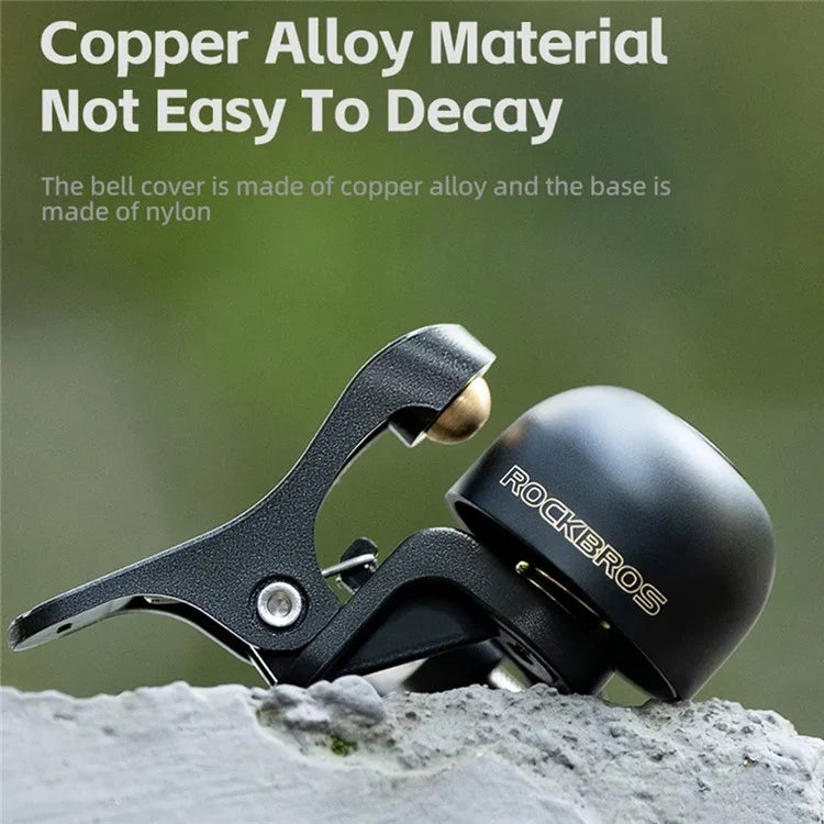 ROCKBROS Copper Alloy Loud Bike Bell Mountain Road Bicycle Cycling Warning Metal Horn