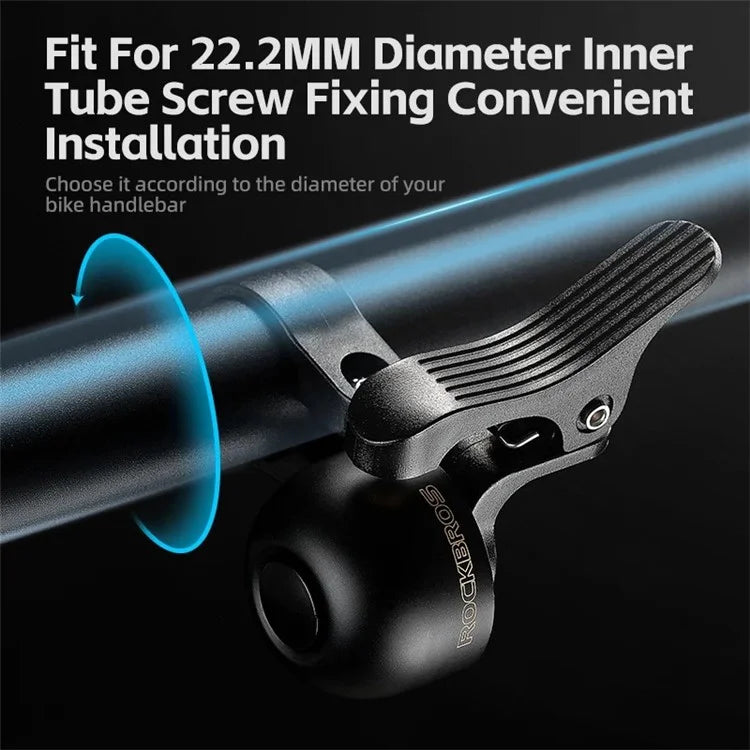 ROCKBROS Copper Alloy Loud Bike Bell Mountain Road Bicycle Cycling Warning Metal Horn