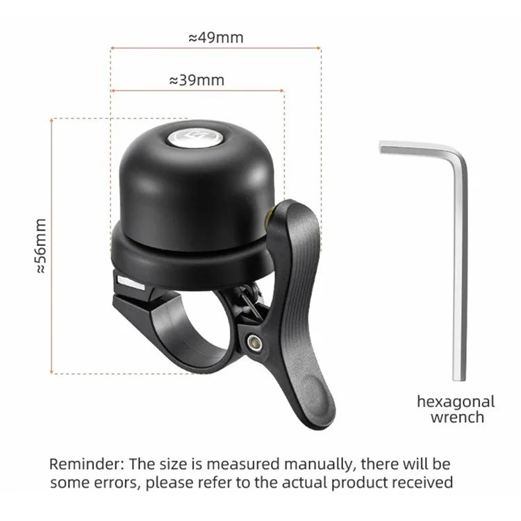 ROCKBROS BT-1 Copper Alloy Bike Bell Crisp Sound Bicycle Cycling Warning Horn