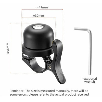 ROCKBROS BT-1 Copper Alloy Bike Bell Crisp Sound Bicycle Cycling Warning Horn