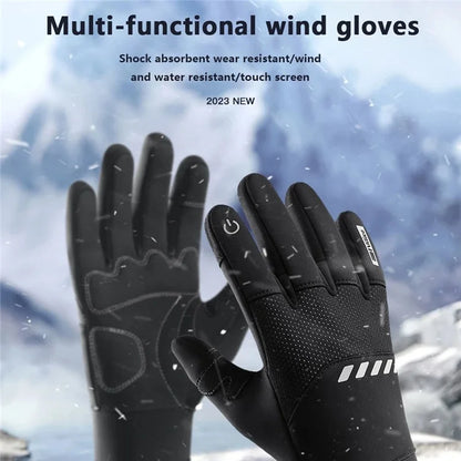 VILICO A0094 1 Pair Winter Warm Gloves Cycling Skiing Touch Screen Full Finger Gloves