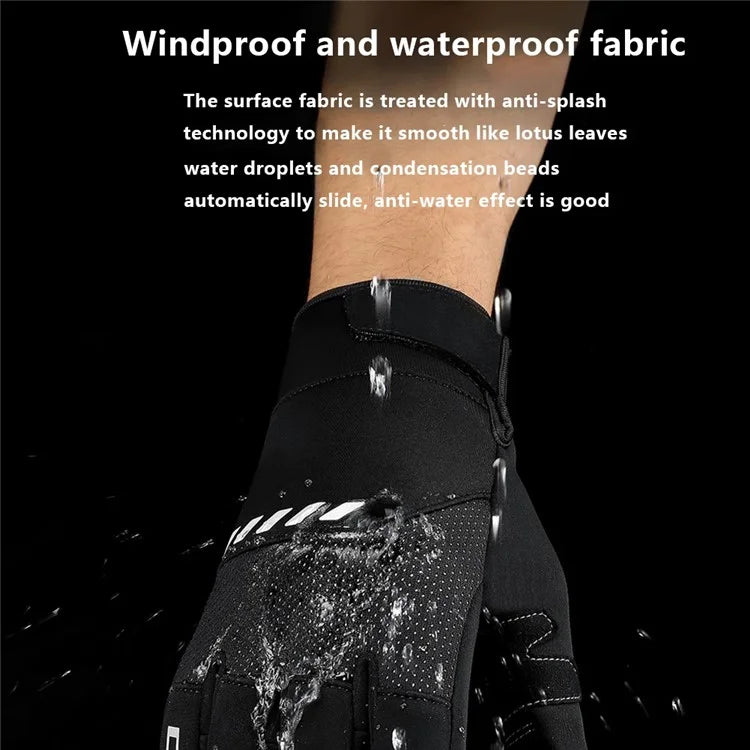 VILICO A0094 1 Pair Winter Warm Gloves Cycling Skiing Touch Screen Full Finger Gloves