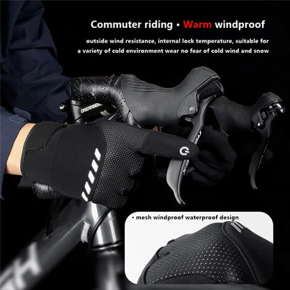 VILICO A0094 1 Pair Winter Warm Gloves Cycling Skiing Touch Screen Full Finger Gloves