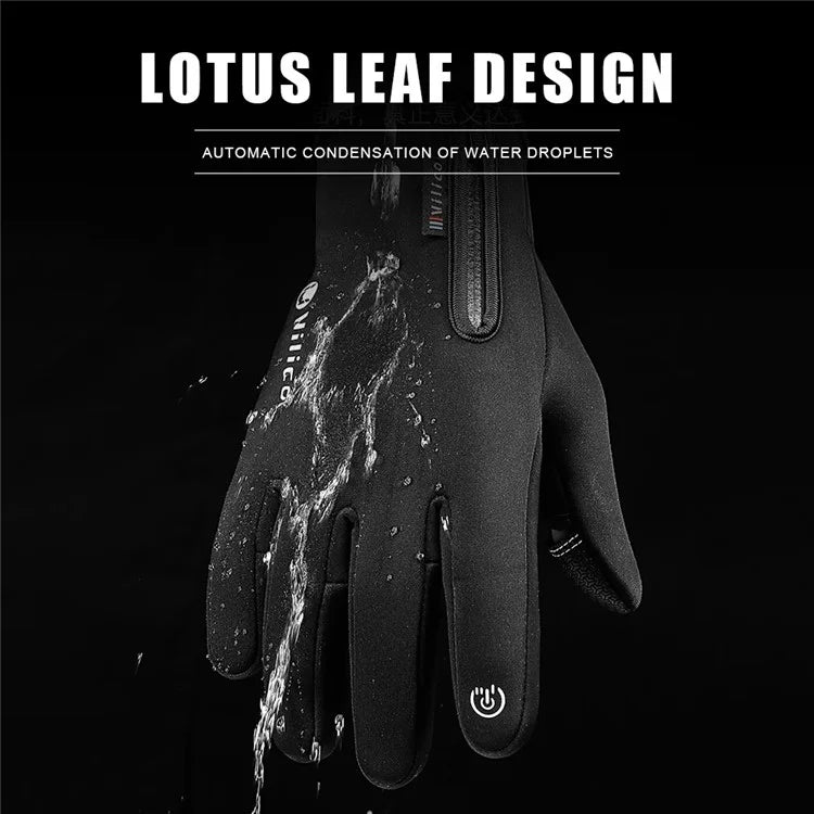 VILICO A0090 1 Pair Winter Warm Gloves Outdoor Cycling Windproof Touch Screen Full Finger Gloves