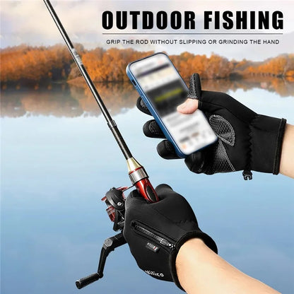 VILICO A0090 1 Pair Winter Warm Gloves Outdoor Cycling Windproof Touch Screen Full Finger Gloves