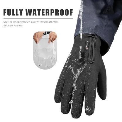 VILICO A0091 1 Pair Winter Warm Gloves Waterproof Windproof Touch Screen Full Finger Gloves