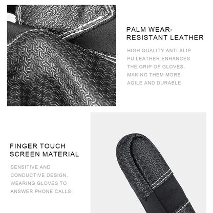 VILICO A0091 1 Pair Winter Warm Gloves Waterproof Windproof Touch Screen Full Finger Gloves