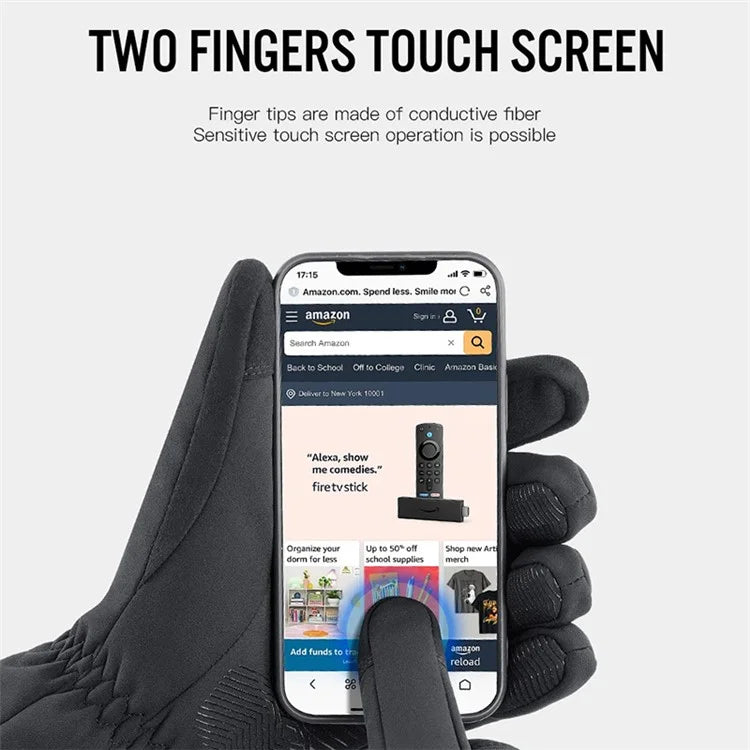 VILICO A0101 One Pair Windproof Gloves Finger Touch Screen Function Hand Protector for Cycling, Fishing