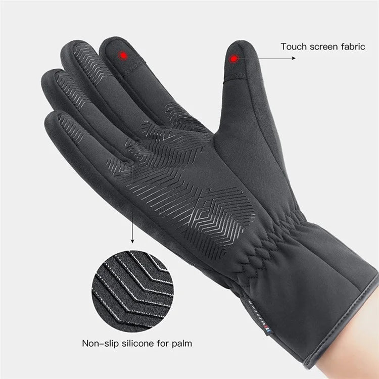 VILICO A0101 One Pair Windproof Gloves Finger Touch Screen Function Hand Protector for Cycling, Fishing