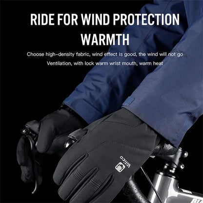 VILICO A0101 One Pair Windproof Gloves Finger Touch Screen Function Hand Protector for Cycling, Fishing