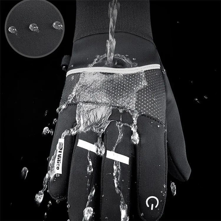 VILICO A0093 1 Pair Winter Sport Gloves Anti-skid Warm Touch Screen Full Finger Gloves
