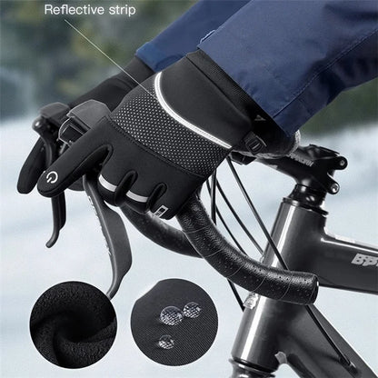 VILICO A0093 1 Pair Winter Sport Gloves Anti-skid Warm Touch Screen Full Finger Gloves