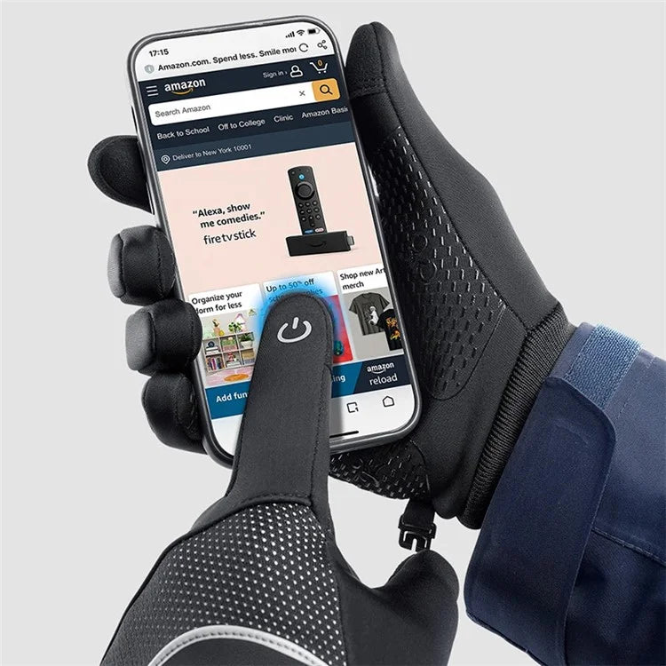 VILICO A0093 1 Pair Winter Sport Gloves Anti-skid Warm Touch Screen Full Finger Gloves