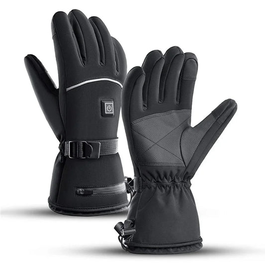 A0109 1 Pair Winter Touch Screen Electric Thermal Gloves Waterproof Heating Mittens for Snowboard Cycling Ski
