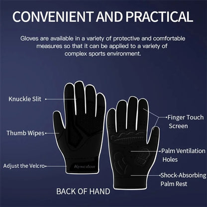 KYNCILOR A0029 1 Pair Winter Gloves SBR Cloth Thickened Touch Screen Function Thermal Hand Protector