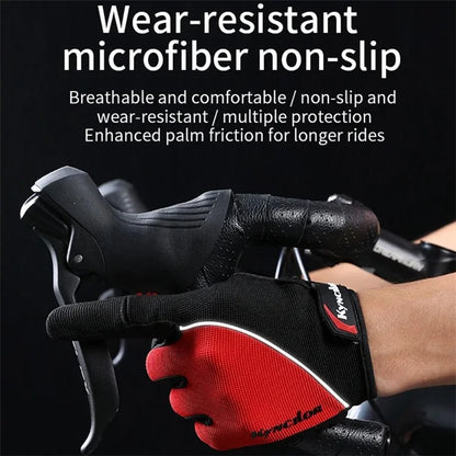 KYNCILOR A0038 Breathable Cycling Gloves Anti-Shock Outdoor Mountain Bike Full Finger Touch Screen Gloves