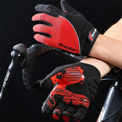 KYNCILOR A0038 Breathable Cycling Gloves Anti-Shock Outdoor Mountain Bike Full Finger Touch Screen Gloves