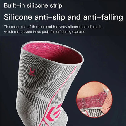 VILICO AB086 1 Pair Anti-slip Stretch Knee Brace Outdoor Sports Knitted Knee Protector