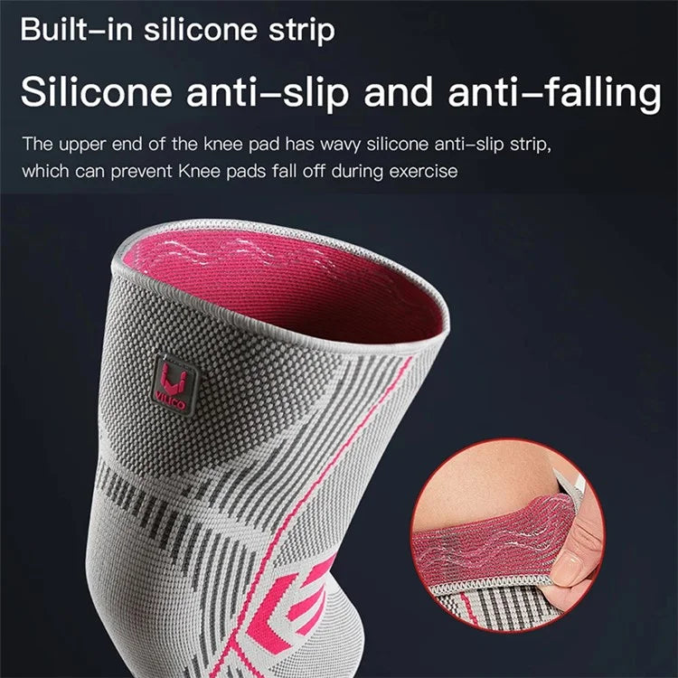 VILICO AB086 1 Pair Anti-slip Stretch Knee Brace Outdoor Sports Knitted Knee Protector