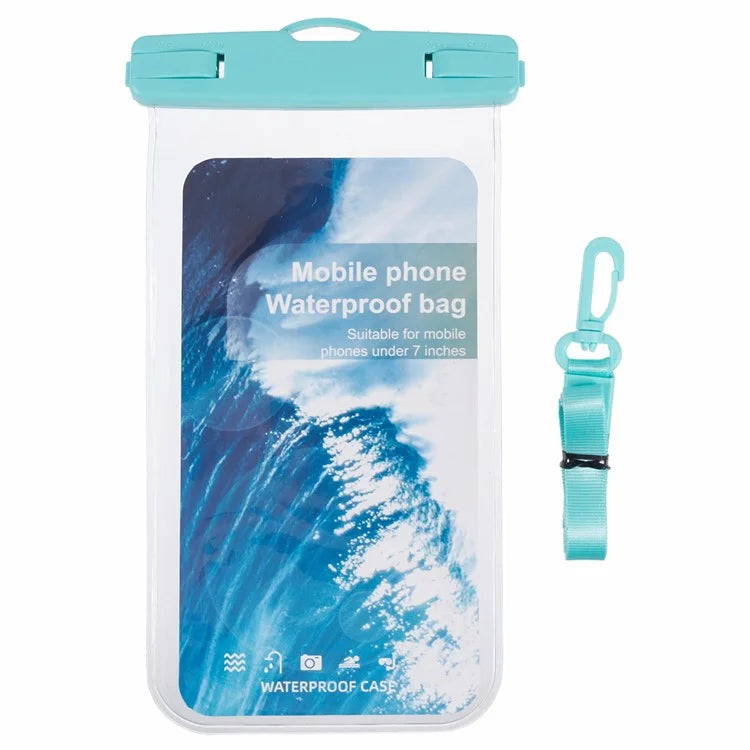 Waterproof Phone Pouch Case Holder for Under 6.5-inches Phone Underwater Clear Cellphone Dry Bag