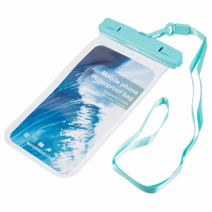 Waterproof Phone Pouch Case Holder for Under 6.5-inches Phone Underwater Clear Cellphone Dry Bag