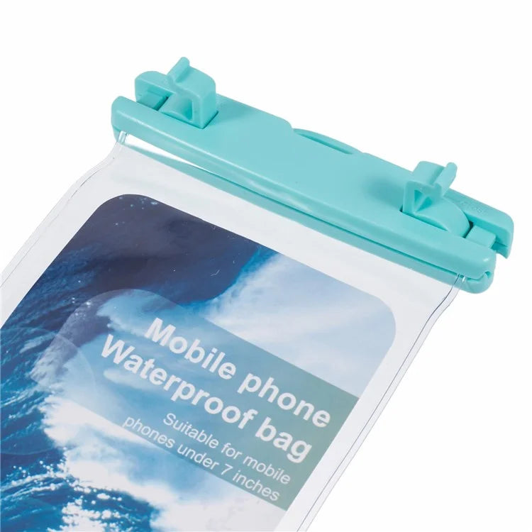 Waterproof Phone Pouch Case Holder for Under 6.5-inches Phone Underwater Clear Cellphone Dry Bag