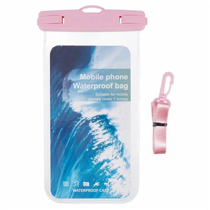 Waterproof Phone Pouch Case Holder for Under 6.5-inches Phone Underwater Clear Cellphone Dry Bag