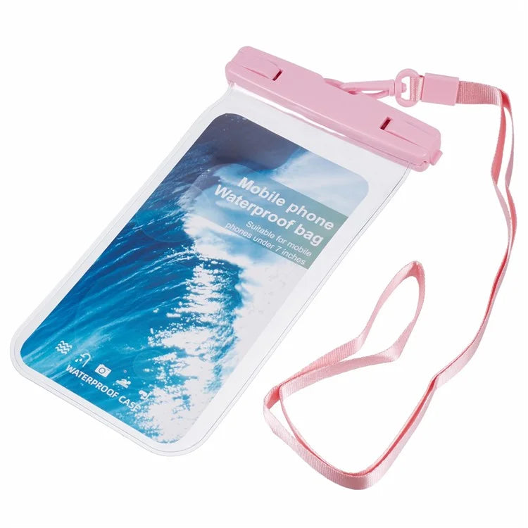 Waterproof Phone Pouch Case Holder for Under 6.5-inches Phone Underwater Clear Cellphone Dry Bag