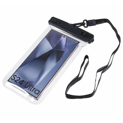 Waterproof Phone Pouch Case Holder for Under 6.5-inches Phone Underwater Clear Cellphone Dry Bag
