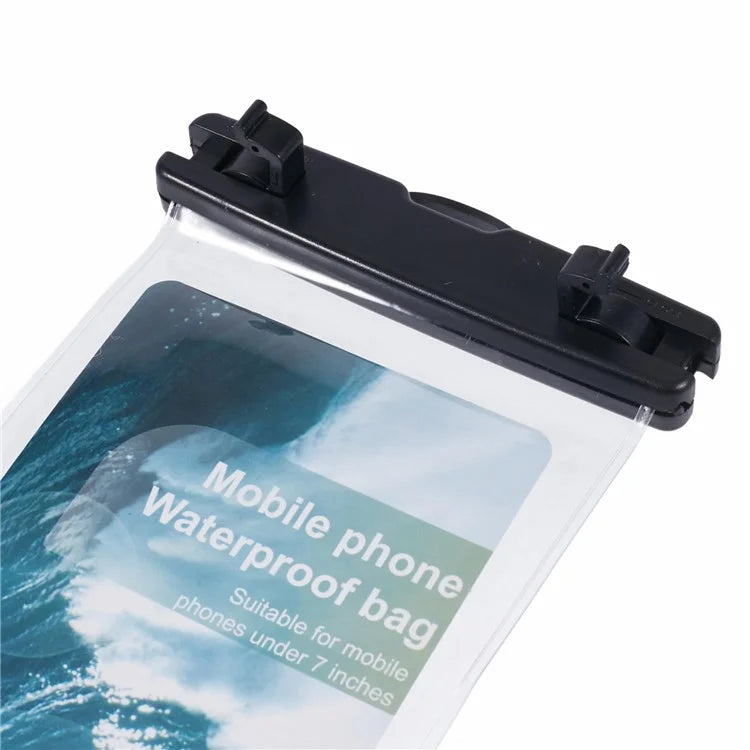 Waterproof Phone Pouch Case Holder for Under 6.5-inches Phone Underwater Clear Cellphone Dry Bag