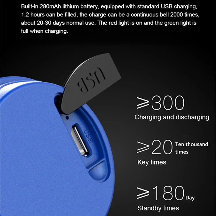 BENGGUO BG-777 Bike Electric Horn Rechargeable High Decibel Bicycle Cycling Warning Bell