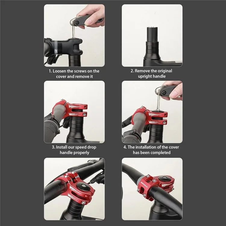 BENGGUO BG-2702 31.8mm CNC Aluminum Alloy MTB Bike Front Fork Stem Bicycle Handlebar Stem