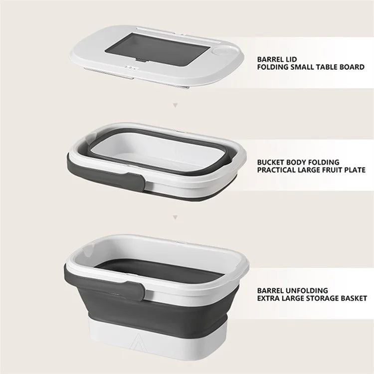 AOTU Multi-Function Outdoor Picnic Basket with Collapsible Table Water Basket