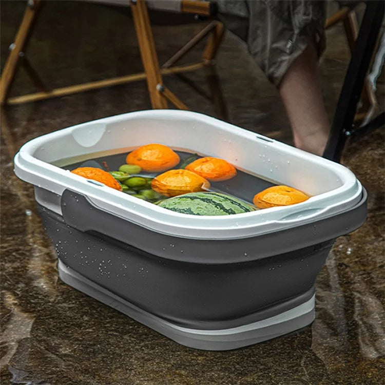 AOTU Multi-Function Outdoor Picnic Basket with Collapsible Table Water Basket