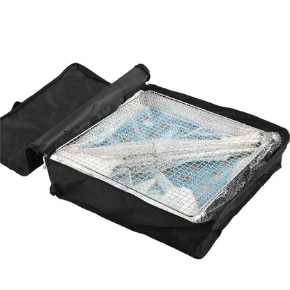 HALIN DS3302 Portable Outdoor Camping Picnic BBQ Grill Stainless Steel Charcoal Burning Cooking Stove (No FDA, BPA-Free)